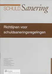 Omslag van Richtlijnen voor schuldsaneringen