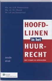 Omslag van Hoofdlijnen in het huurrecht