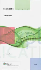 Omslag van Tabakswet