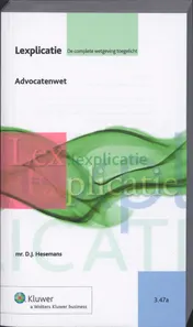 Omslag van Advocatenwet