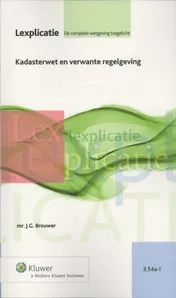 Omslag van Kadasterwet en verwante regelgeving