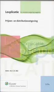 Omslag van Prijzenwet e.a. regelgeving