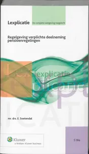 Omslag van Regelgeving verplichte deelneming pensioenregelingen