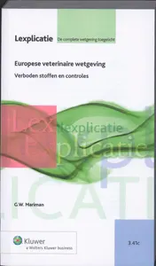 Omslag van Europese veterinaire wetgeving