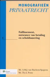 Omslag van Faillissement, surseance van betaling en schuldsanering