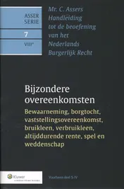 Omslag van Bewaarneming, borgtocht, vaststellingsovereenkomst, bruikleen, verbruikleen, altijddurende rente, spel en weddenschap