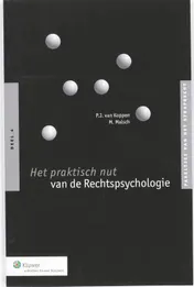 Omslag van Het praktisch nut van de rechtspsychologie