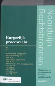 Omslag van 2: Burgerlijk Procesrecht 2008/2009