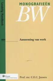 Omslag van Aanneming van werk