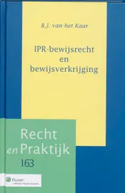Omslag van IPR-bewijsrecht en bewijsverkrijging