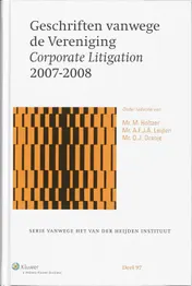 Omslag van Geschriften vanwege de Vereniging Corporate Litigation 2007-2008