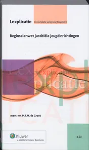 Omslag van Beginselenwet justitiele jeugdinrichtingen