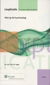 Omslag van Wet op de huurtoeslag