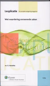 Omslag van Wet waardering onroerende zaken
