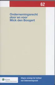 Omslag van Ondernemeningsrecht door en voor Mick den Boogert