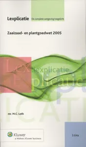 Omslag van Zaaizaad- en Plantgoedwet 2005
