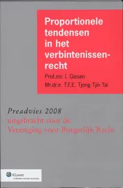 Omslag van Proportionele tendensen in het verbintenissenrecht
