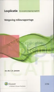 Omslag van Wetgeving milieurapportage