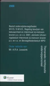 Omslag van Besluit Onderwijsbevoegdheden WVO/OWVO