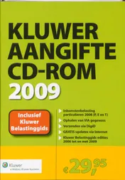 Omslag van Kluwer Aangifte CD-ROM 2009