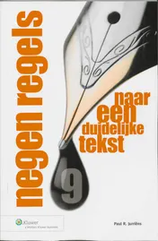 Omslag van Negen regels naar een duidelijke tekst