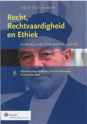 Omslag van Recht, Rechtvaardigheid en Ethiek
