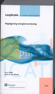 Omslag van Regelgeving energievoorziening
