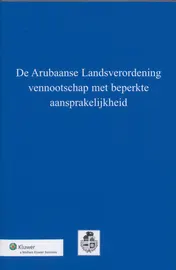 Omslag van De Arubaanse Landsverordening vennootschap met beperkte aansprakelijkheid