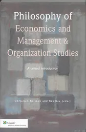 Omslag van Philosophy of economics and management & organization studies