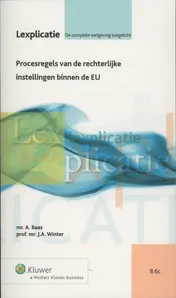 Omslag van Procesregels van de rechterlijke instellingen binnen de EU