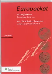 Omslag van Verdragsteksten Europese Unie c.a. incl. erordening financieel stabilisatiemechanisme