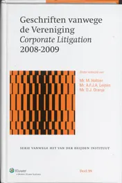 Omslag van Geschriften vanwege de Vereniging Corporate Litigation 2008-2009