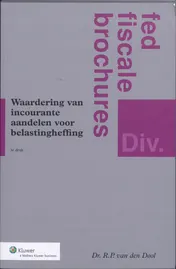 Omslag van Waardering van incourante aandelen voor belastingheffing