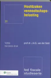 Omslag van Hoofdzaken vennootschapsbelasting