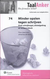 Omslag van Minder opzien tegen schrijven