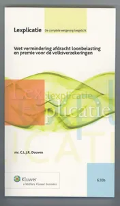 Omslag van Wet vermindering afdracht loonbelasting en premie voor de volksverzekering