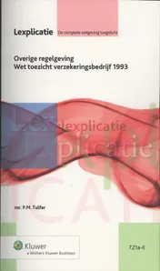 Omslag van Overige regelgeving Wet toezicht verzekeringsbedrijf 1993