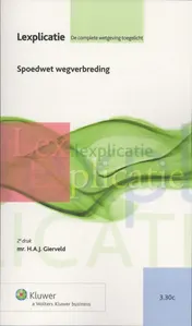 Omslag van Spoedwet wegverbreding