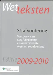 Omslag van Wetteksten Strafvordering