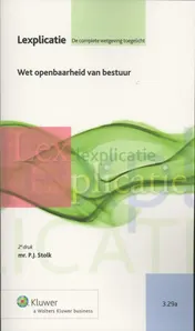 Omslag van Wet openbaarheid van bestuur