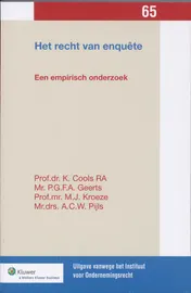 Omslag van Het recht van enquête