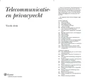 Omslag van Telecommunicatie- en privacyrecht