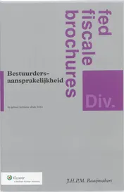 Omslag van Bestuurdersaansprakelijkheid