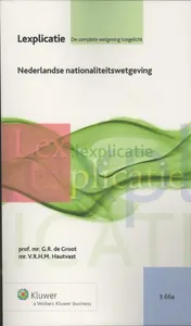 Omslag van Nederlandse nationaliteitswetgeving