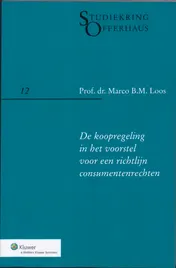 Omslag van De koopregeling in het voorstel voor een richtlijn consumentenrechten