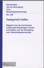 Omslag van Taak gericht heffen