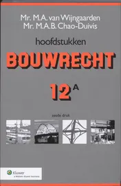 Omslag van Hoofdstukken Bouwrecht 12A