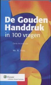 Omslag van De Gouden Handdruk in 100 vragen