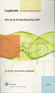 Omslag van Wet op de dividendbelasting 1965