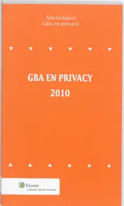Omslag van Tekstuitgave GBA en Privacy